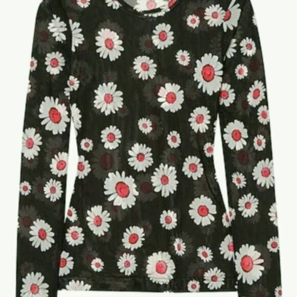 Molly Goddard mesh daisy shirts Black US 10 - Picture 2 of 8